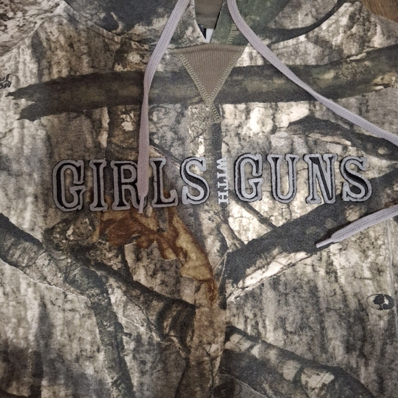 Girls with Guns Camouflage Pullover Hoodie. - Picture 5 of 11